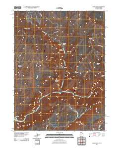 2011 Map of Jones Hole, 2011 Print