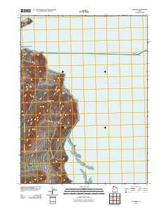 2011 Map of Lakeside, 2011 Print