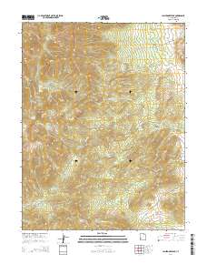 2014 Map of Lamerdorf Peak, 2014 Print