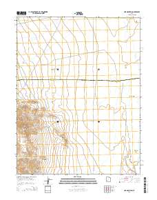 2014 Map of Lime Mountain, 2014 Print