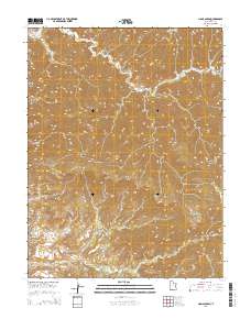 2014 Map of Lion Canyon, 2014 Print