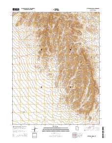 2014 Map of Little Drum Pass, 2014 Print