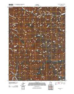 2011 Map of Lowe Peak, 2011 Print