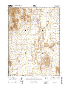2014 Map of Lucin NW, 2014 Print