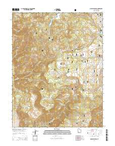 2014 Map of Marysvale Peak, 2014 Print