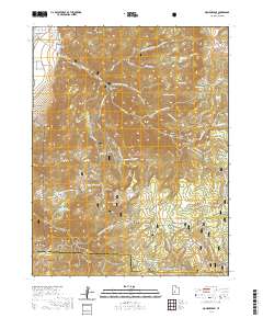 2020 Map of Monroe Peak, 2020 Print