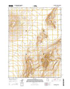 2014 Map of Monument Peak, 2014 Print