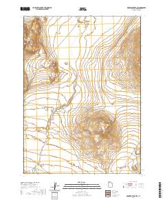 2020 Map of Monument Peak SW, 2020 Print
