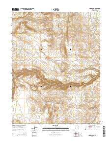 2014 Map of Moroni Peak, 2014 Print