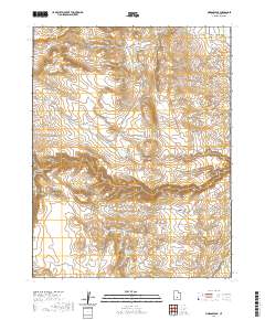 2020 Map of Moroni Peak, 2020 Print