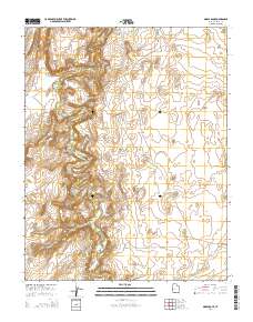 2014 Map of Moses Rock, 2014 Print