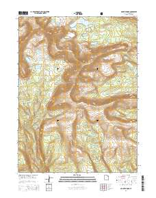2014 Map of Mount Emmons, 2014 Print