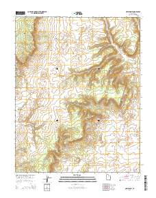 2014 Map of Nephi Point, 2014 Print