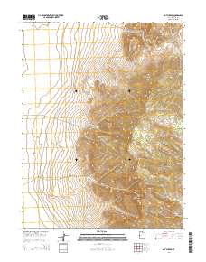 2014 Map of Notch Peak, 2014 Print