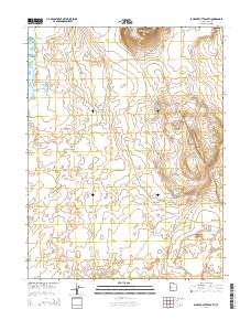 2014 Map of Pahvant Butte South, 2014 Print