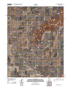 2011 Map of Piute Knoll, 2011 Print