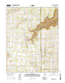 2014 Map of Piute Knoll, 2014 Print