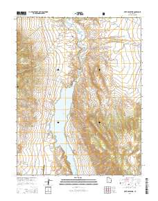 2014 Map of Piute Reservoir, 2014 Print