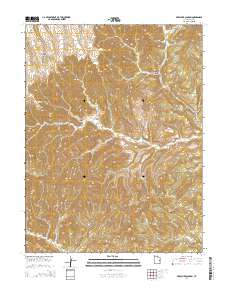 2014 Map of Preacher Canyon, 2014 Print
