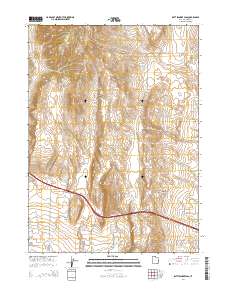 2014 Map of Rattlesnake Pass, 2014 Print