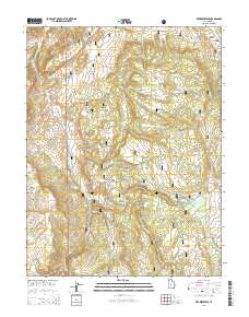 2014 Map of Rex Reservoir, 2014 Print