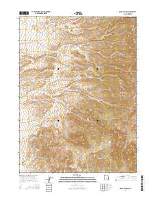 2014 Map of Rocky Pass Peak, 2014 Print