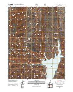 2011 Map of Scofield Reservoir, 2011 Print