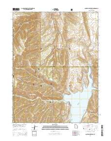 2014 Map of Scofield Reservoir, 2014 Print