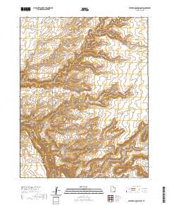 2020 Map of Slickhorn Canyon East, 2020 Print