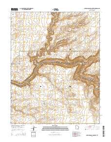 2014 Map of Slickhorn Canyon West, 2014 Print