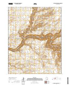 2020 Map of Slickhorn Canyon West, 2020 Print