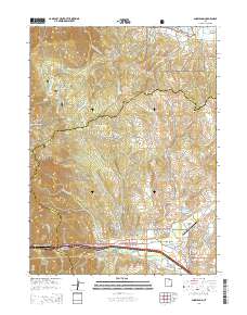2014 Map of Snow Basin, 2014 Print