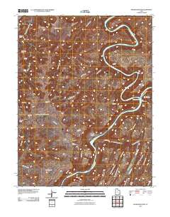 2010 Map of Spanish Bottom, 2010 Print