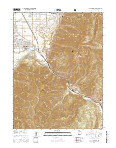 2014 Map of Spanish Fork Peak, 2014 Print