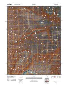 2011 Map of Steamboat Mesa, 2011 Print