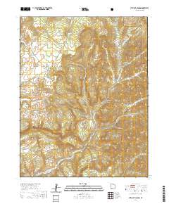 2020 Map of Straight Canyon, 2020 Print