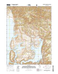 2014 Map of Strawberry Reservoir NE, 2014 Print
