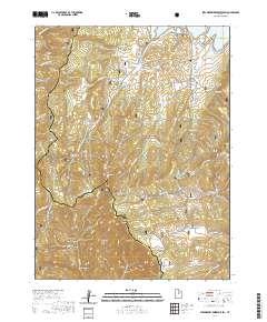 2020 Map of Strawberry Reservoir SW, 2020 Print