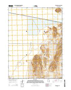 2014 Map of Strongs Knob, 2014 Print
