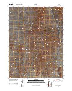 2011 Map of Tangent Peak, 2011 Print