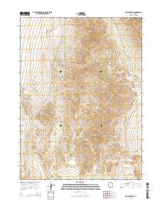 2014 Map of Tangent Peak, 2014 Print