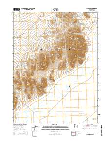 2014 Map of Tetzlaff Peak, 2014 Print