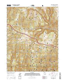 2014 Map of Trail Mountain, 2014 Print