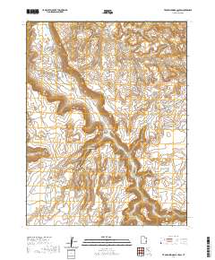 2020 Map of Trough Springs Canyon, 2020 Print
