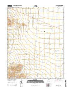 2014 Map of Wallaces Peak, 2014 Print