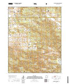 2020 Map of Water Canyon Peak, 2020 Print