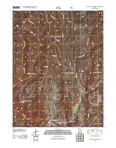 2011 Map of Water Hollow Ridge, 2011 Print