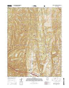 2014 Map of Water Hollow Ridge, 2014 Print