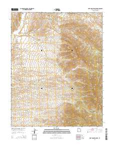 2014 Map of West Mountain Peak, 2014 Print