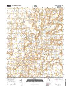 2014 Map of Wickiup Canyon, 2014 Print